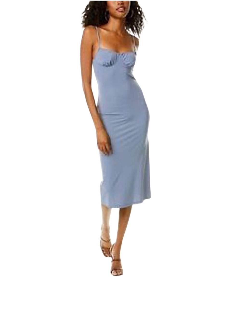 WeWoreWhat Slipdress Stonewash Blue M